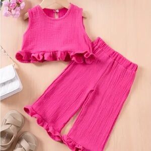 Hot Pink Toddler Linen Set